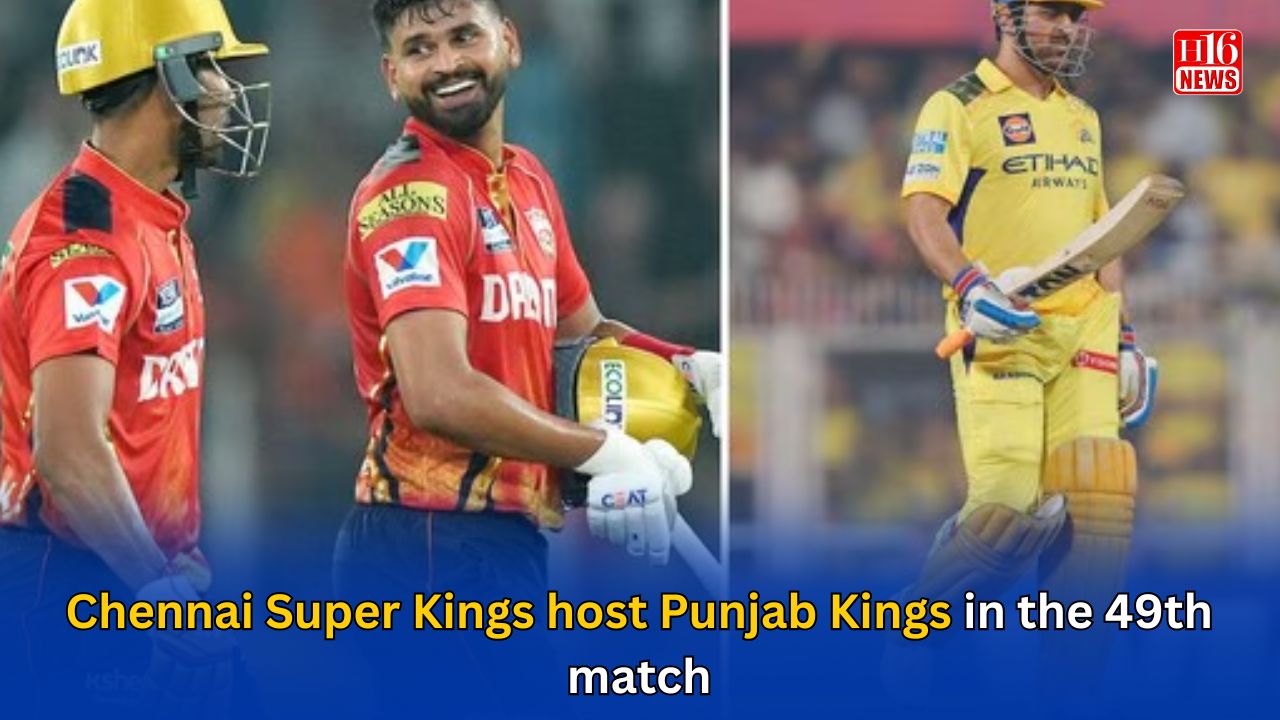 Chennai Super Kings host Punjab Kings in the 49th match